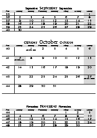text for October