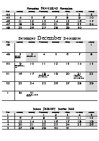 text for December