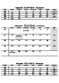 text for October