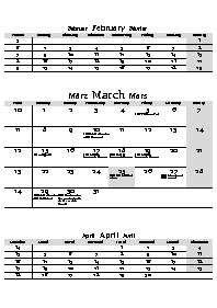 text for March